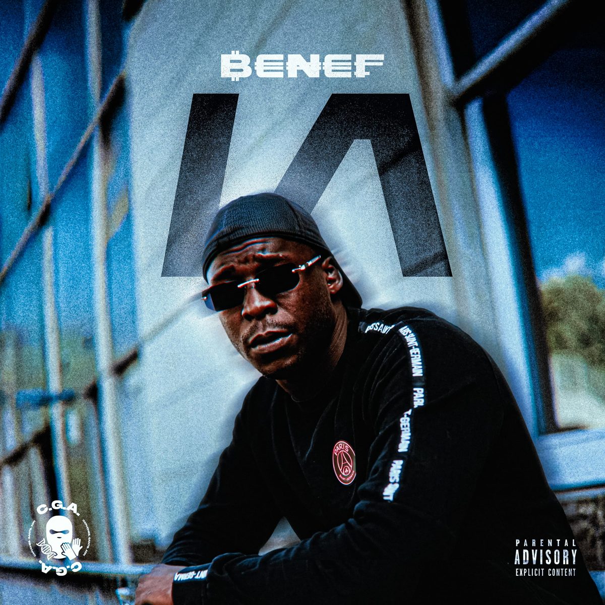 Cover « Benef » assistée par IA · artwork musical expérimental